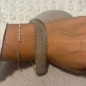 Tiffany & co. Sterling silver mesh bracelet